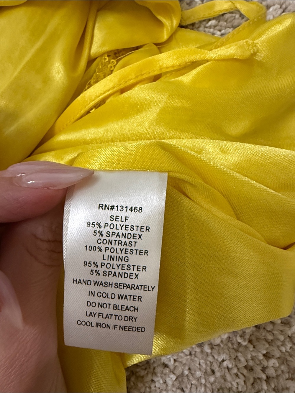 VICI Yellow Sequin Tie-Front Wrap Dress - Picture 7 of 7